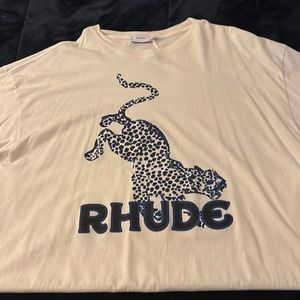 RHUDE SPOTTED LEOPARD T SHIRT TEE XXL BNWT